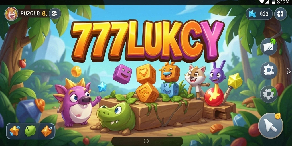 Tampilan gameplay 777LUKCY menampilkan berbagai teka-teki yang menantang.