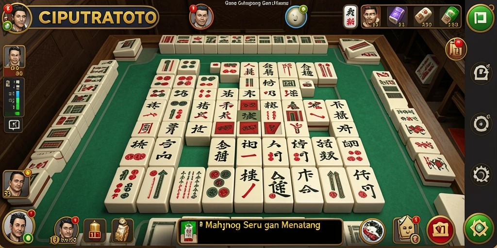 Tampilan gameplay Mahjong yang menarik dan menantang di CIPUTRATOTO.