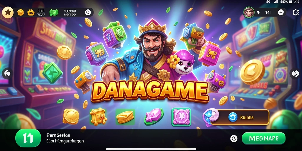 Tampilan menarik dari permainan Slot DANAGAME yang seru.