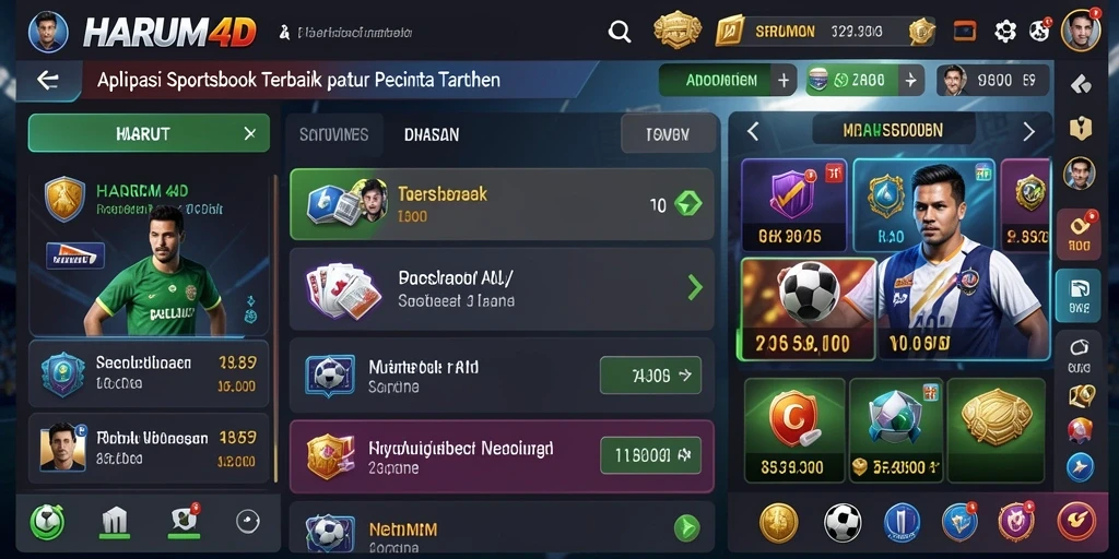 Tampilan gameplay Sportsbook yang menarik dan interaktif.