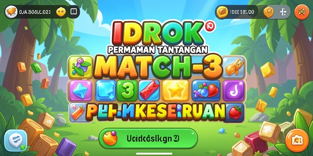 Gameplay seru dengan tantangan Match-3 yang mengasyikkan.