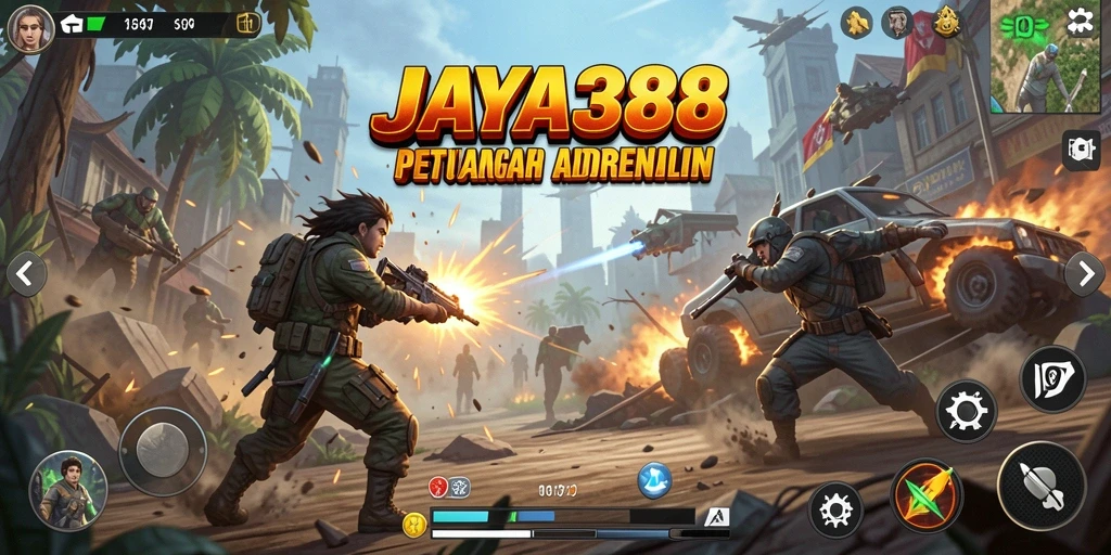 Screenshot utama dari gameplay Action JAYA388 yang menegangkan.