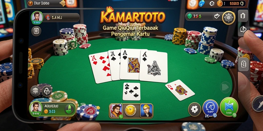 Tampilan gameplay QiuQiu KAMARTOTO yang seru dan menantang.