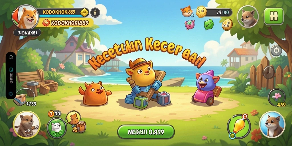 Tampilan gameplay seru dan mengasyikkan dari KODOKHOKI889.