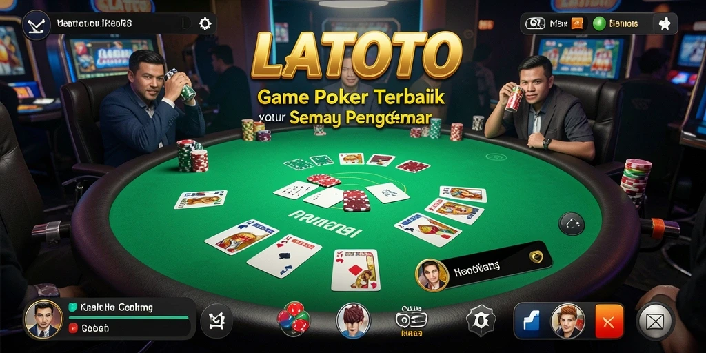 Tampilan gameplay poker yang menarik dari LATOTO.