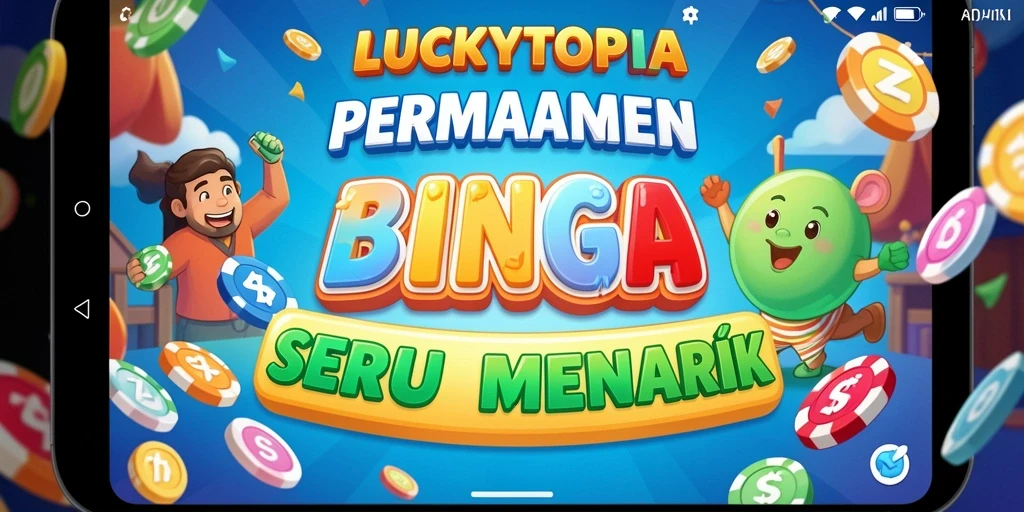 Tampilan gameplay seru LUCKYTOPIA dengan interaksi sosial yang menarik.