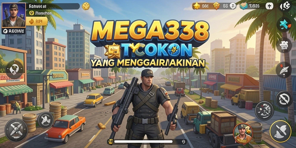 Gameplay MEGA338 yang menarik dengan elemen Tycoon yang mendebarkan.