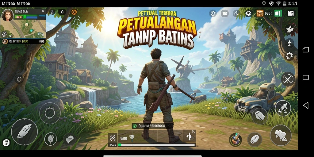 Tampilan gameplay MT966 yang mengesankan dalam dunia Open World.