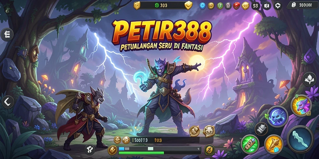 Screenshot gameplay menjelajahi dunia petualangan yang menakjubkan di PETIR388.