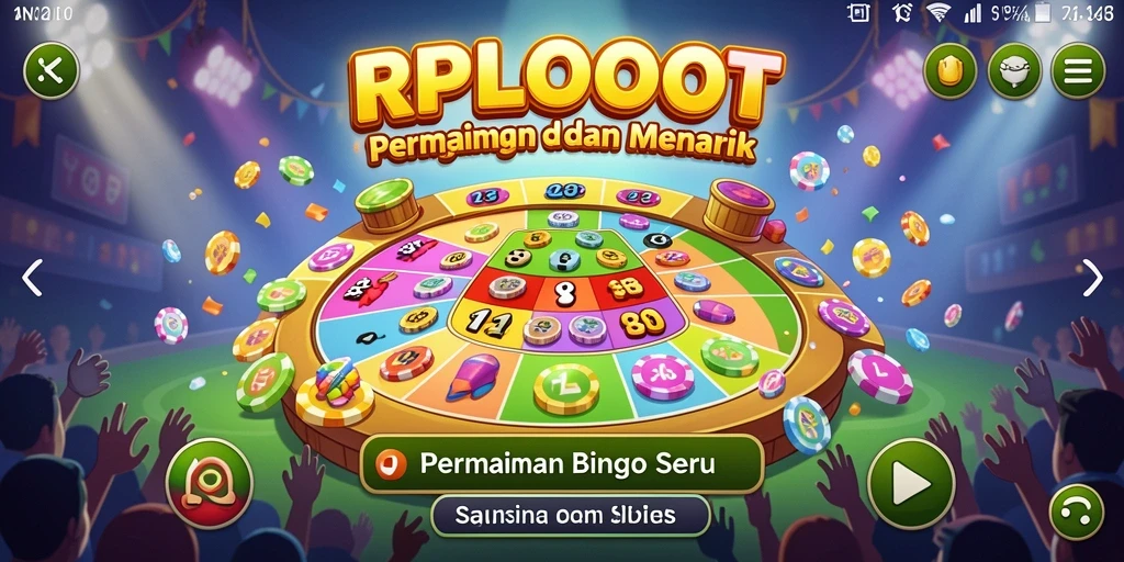 Tampilan gameplay RPLOOT dengan suasana Bingo yang seru.