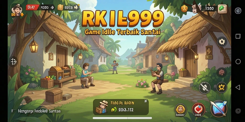 Tampilan gameplay Idle yang sederhana dan menarik dari RR999.