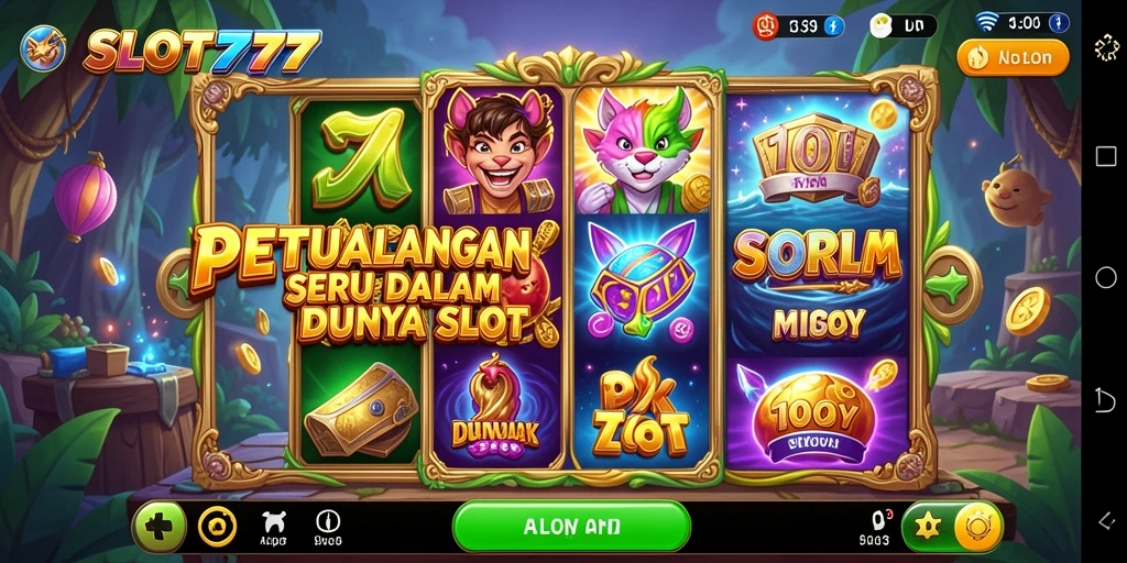 Tampilan menakjubkan dari gameplay SLOT777 yang penuh petualangan.