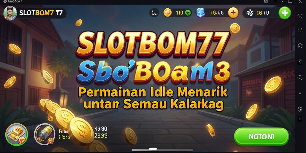 Gameplay <strong>SLOTBOM77</strong> yang seru dan menantang dalam kategori Idle.