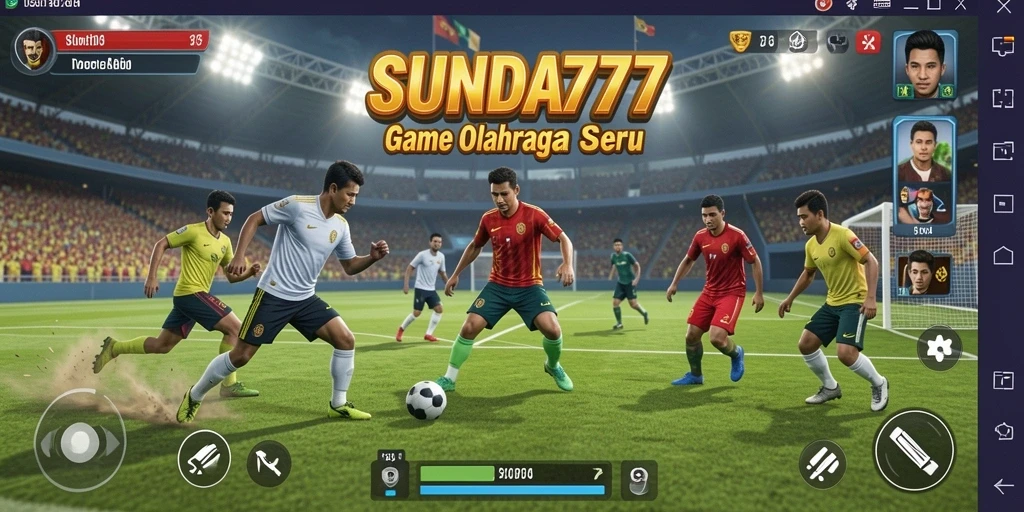 Tampilan gameplay SUNDA777 dengan aksi olahraga yang mendebarkan.